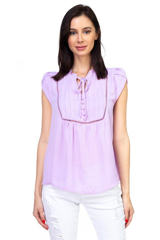 Solid Short Tulip Sleeve Shirts