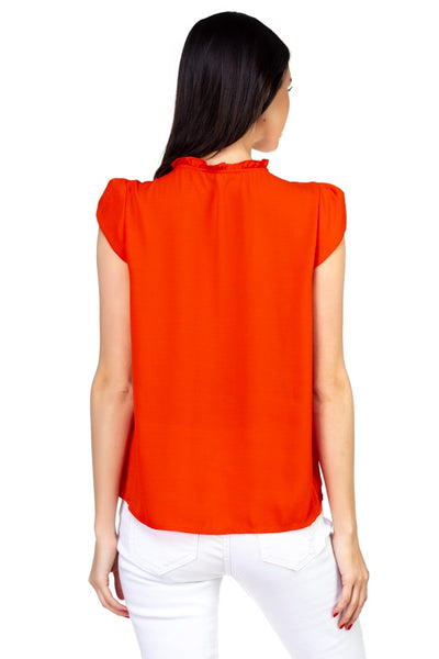 Solid Short Tulip Sleeve Shirts