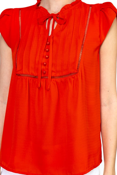 Solid Short Tulip Sleeve Shirts