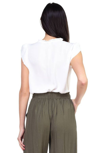 Solid Short Tulip Sleeve Shirts