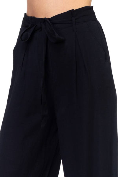 Belted Wide Leg Pants