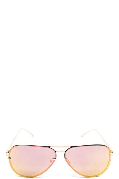 Fashion Pink Purple Aviator Sunglasses