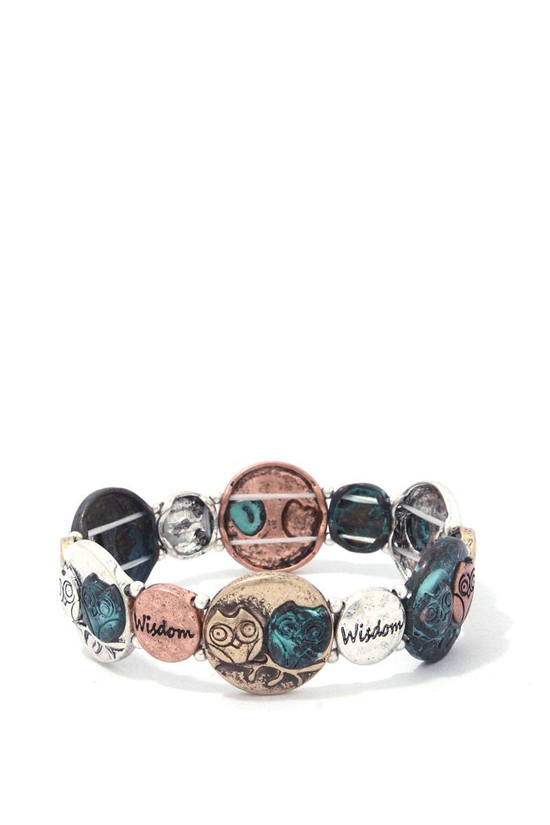 Owl Wisdom Stretch Bracelet