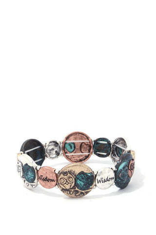 Owl Wisdom Stretch Bracelet