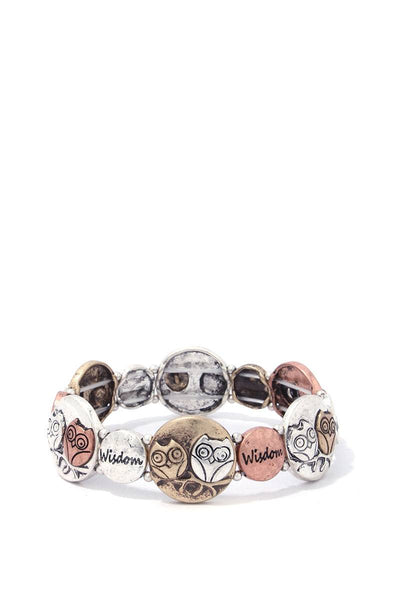 Owl Wisdom Stretch Bracelet