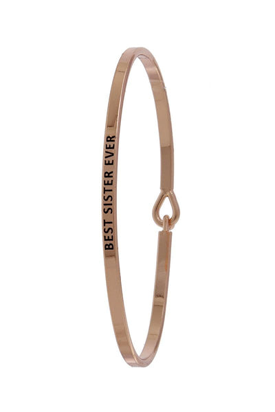 Best Sister Ever Inspiration Bangle