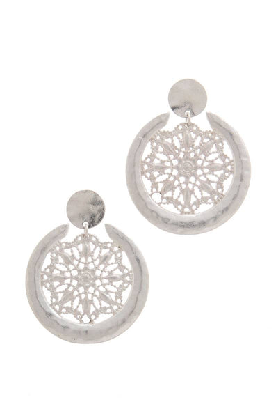 Metal Post Drop Earring