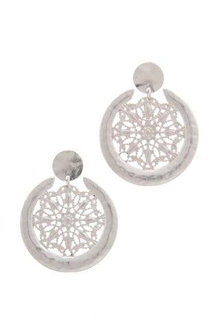 Metal Post Drop Earring