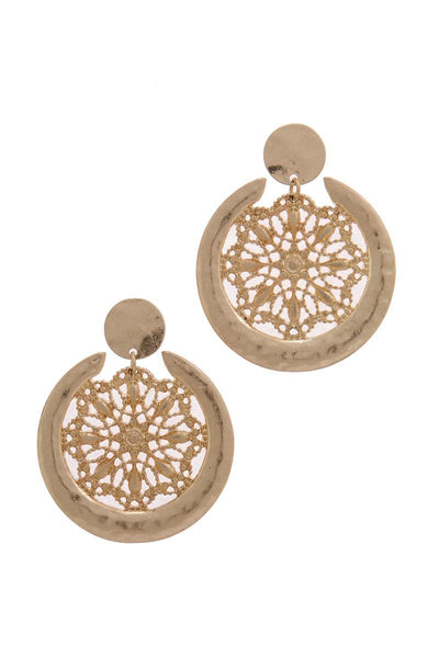 Metal Post Drop Earring