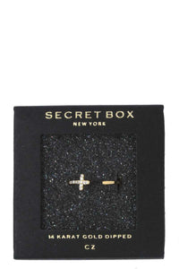Cross Rhinestone Ring