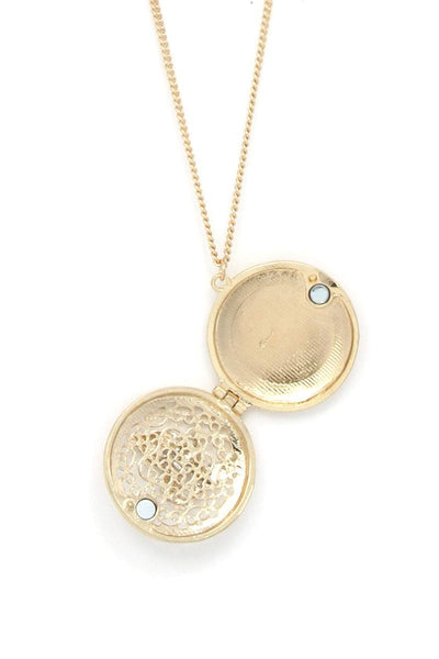 Mermaid Locket Magnetic Pendant Necklace