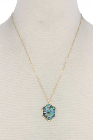 Organic Shape Pendant Necklace