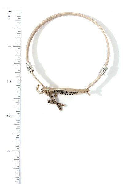 Live True & Be You Metal Bracelet
