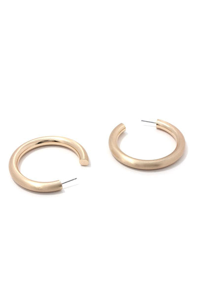 Metal Open Hoop Earring