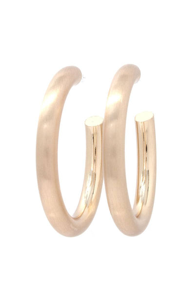 Metal Open Hoop Earring
