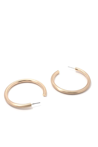 Metal Open Hoop Earring