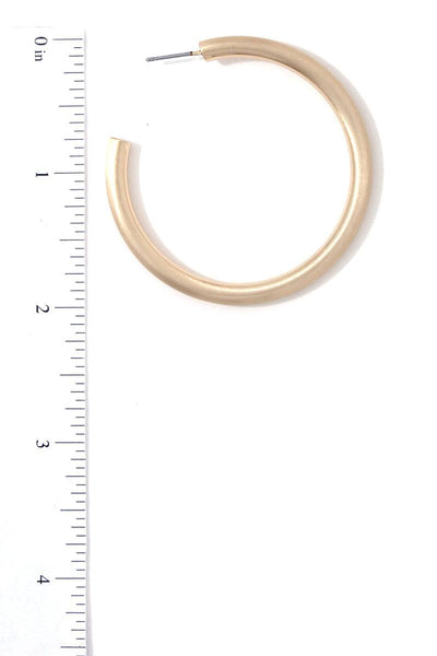 Metal Open Hoop Earring