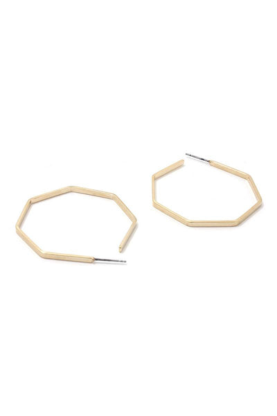 Metal Open Hoop Earring