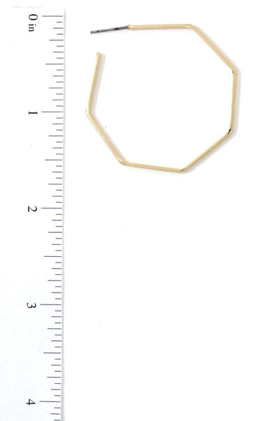 Metal Open Hoop Earring