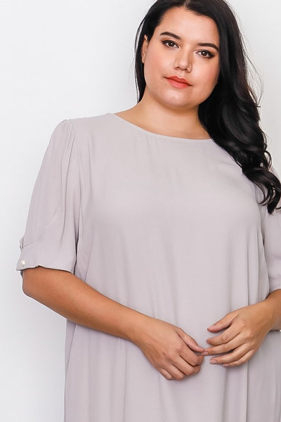 Plus Size Contemporary Midi Dress
