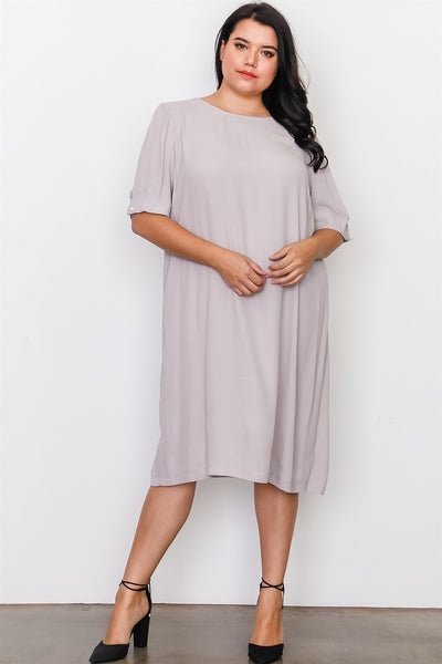 Plus Size Contemporary Midi Dress
