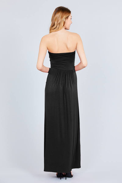 Rayon Modal Spandex Tube Top Maxi Dress