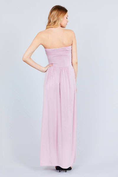 Rayon Modal Spandex Tube Top Maxi Dress