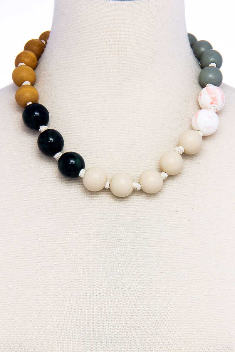 Modern Fashion Big Bead Necklace