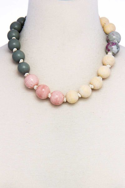 Modern Fashion Big Bead Necklace
