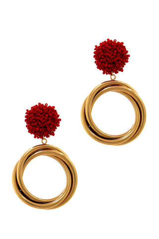 Chic Modern Multi Hoop Drop Earring