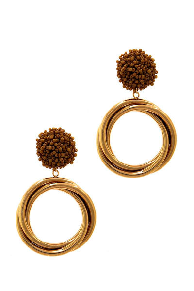 Chic Modern Multi Hoop Drop Earring