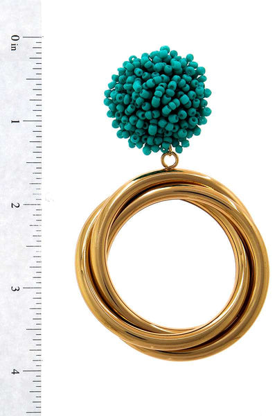 Chic Modern Multi Hoop Drop Earring