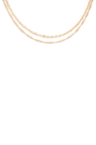 Metal Layered Necklace