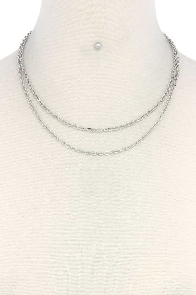 Metal Layered Necklace