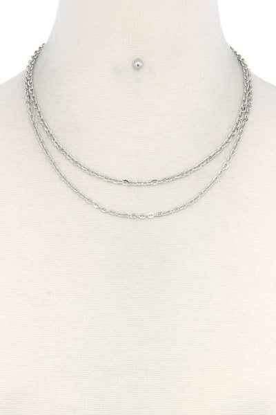 Metal Layered Necklace