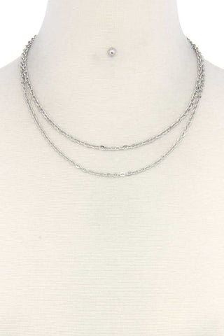Metal Layered Necklace