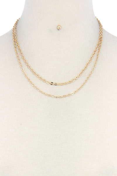 Metal Layered Necklace