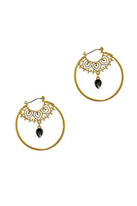 Stylish Fashion Rhinestone Hoop Earring