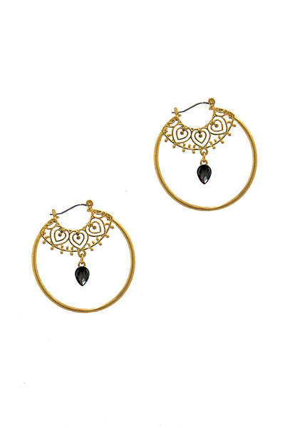 Stylish Fashion Rhinestone Hoop Earring