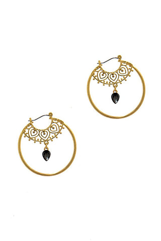 Stylish Fashion Rhinestone Hoop Earring