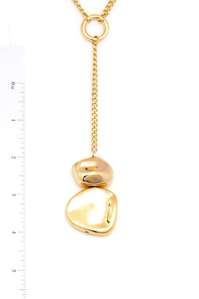 Designer Stylish Double Drop Necklace And Earring Set