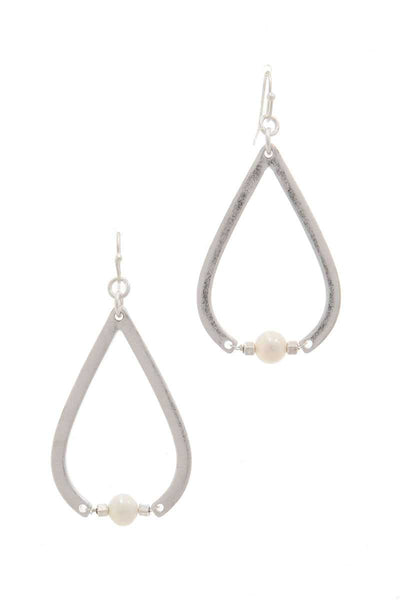 Pearl Bead Teardrop Shape Earring