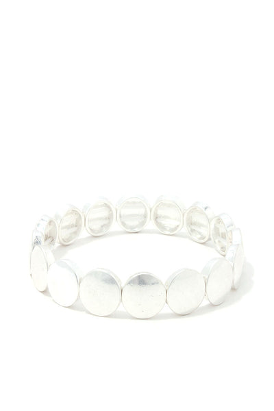 Round Metal Stretch Bracelet