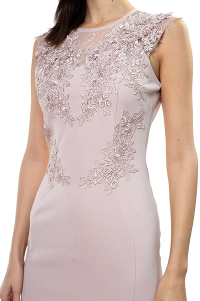 Lace Embroidered Ruffle Dress