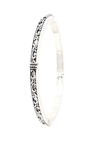 Filigree Metal Stretch Bracelet
