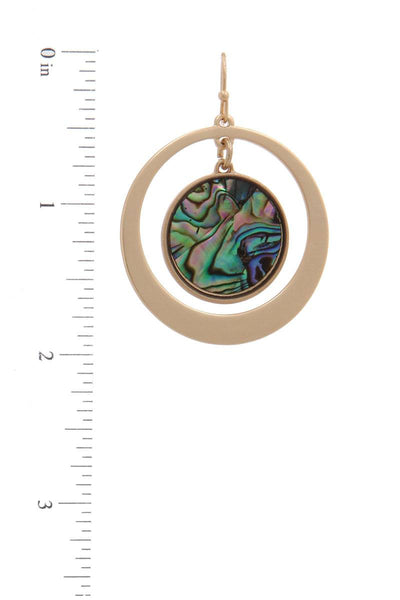 Double Circle Drop Earring