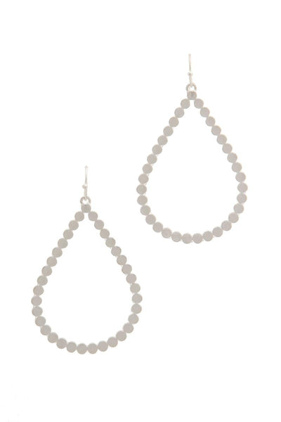 Metal Teardrop Shape Drop Earring