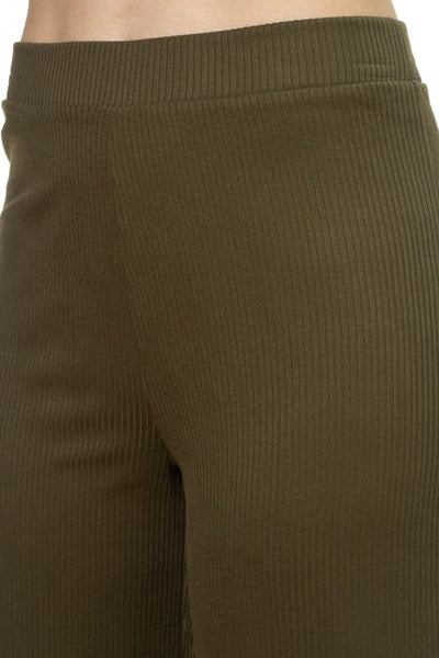 Solid Wide Leg Pants