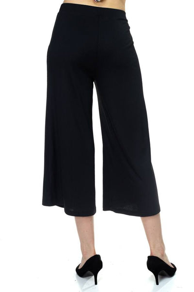Solid Wide Leg Pants