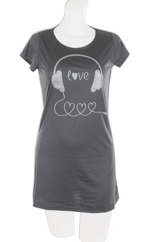 Knit Over Sized Scooped Neck Shirt